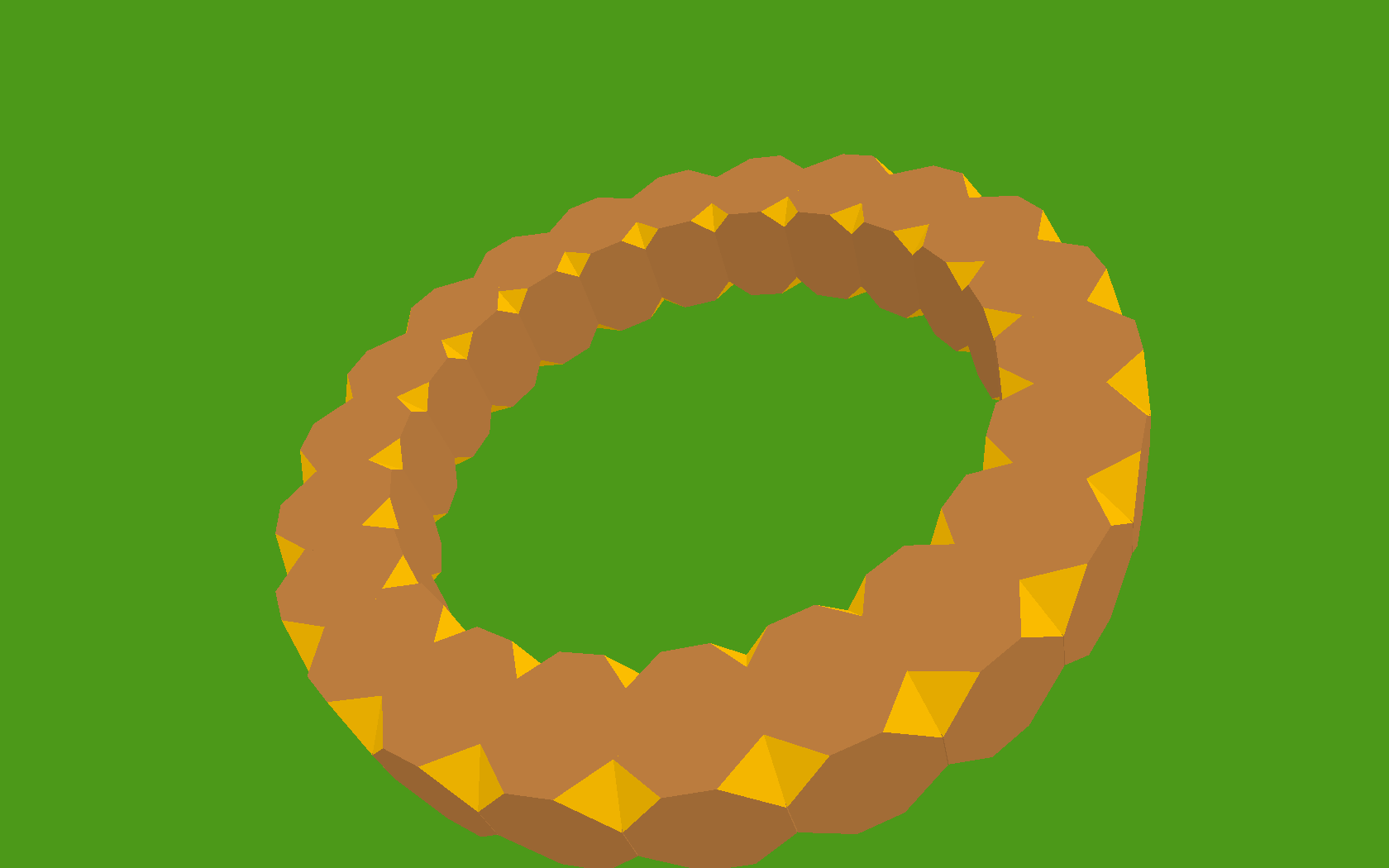 A ring of truncated cubes